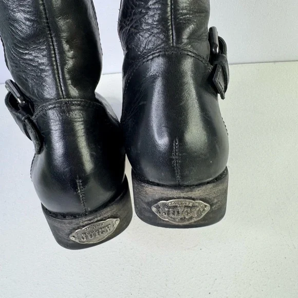 Juicy Couture Leather Moto Combat Riding Boot size 6.5 - Picture 8 of 11